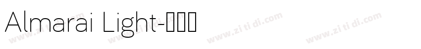 Almarai Light字体转换